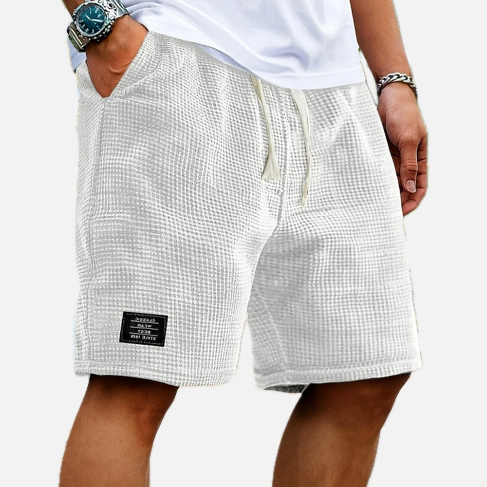 Quincy Wade Textured Shorts - White - view 1