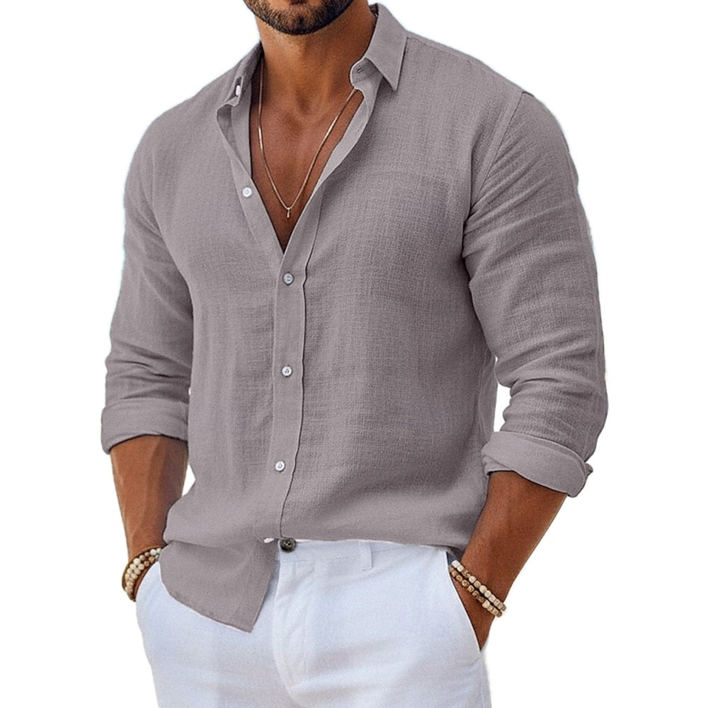 Quinlan David Beau Shirt - Grey - view 1