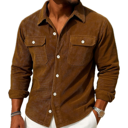 Rafael Stone Pocket Shirt - Brown - view 1
