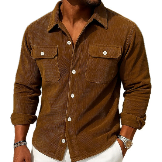 Rafael Stone Pocket Shirt - Brown - view 1