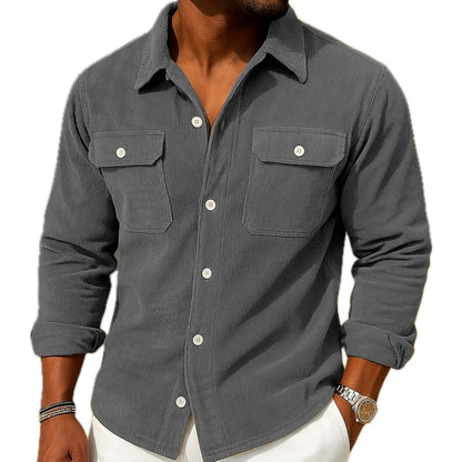 Rafael Stone Pocket Shirt - Grey - view 1