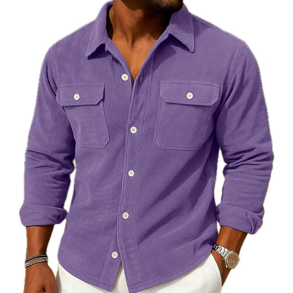 Rafael Stone Pocket Shirt - Purple - view 1
