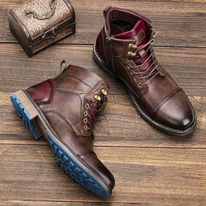 Golden Point Vegan-Leather Boots - Image 3