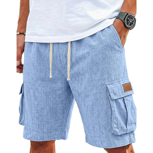 Reid Carter Multi-Pocket Shorts - Blue - view 1