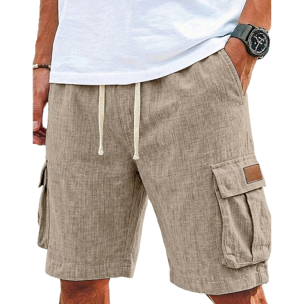 Reid Carter Multi-Pocket Shorts - Khaki - view 1