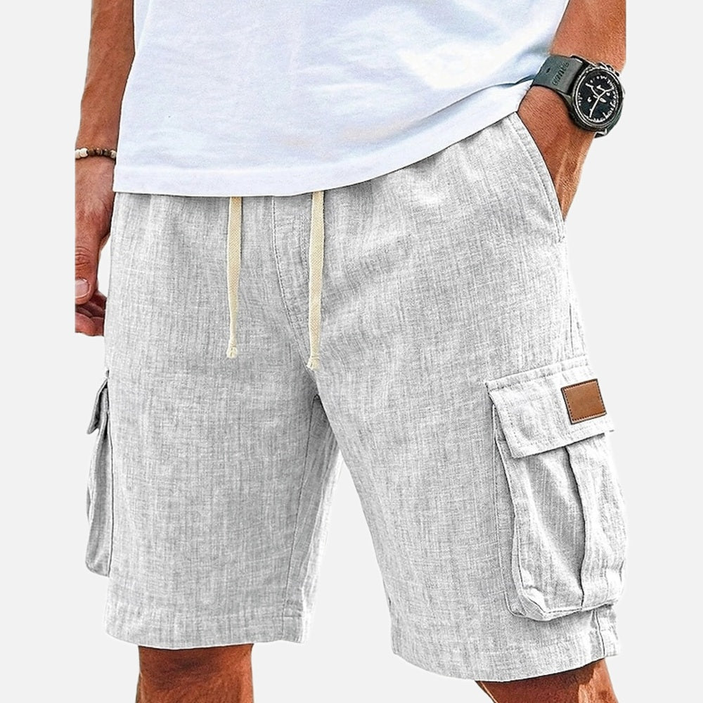 Reid Carter Multi-Pocket Shorts - White - view 1