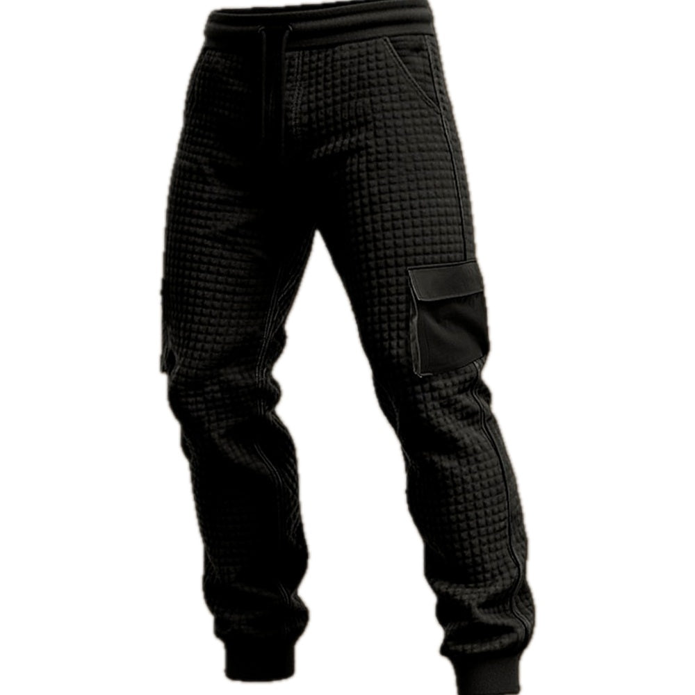 Reid Lawson Waffle Joggers - Black - view 1