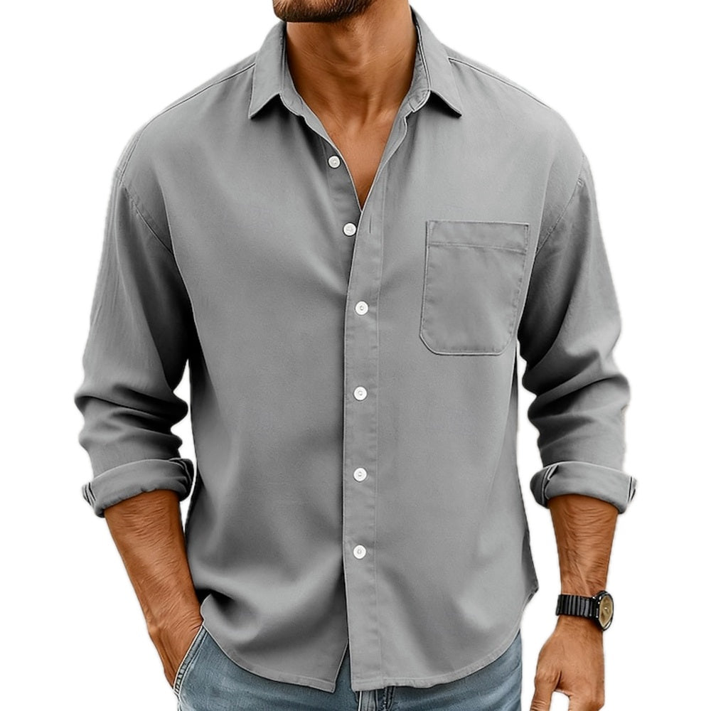 Reid Nolan Pocket Shirt - Grey - view 1
