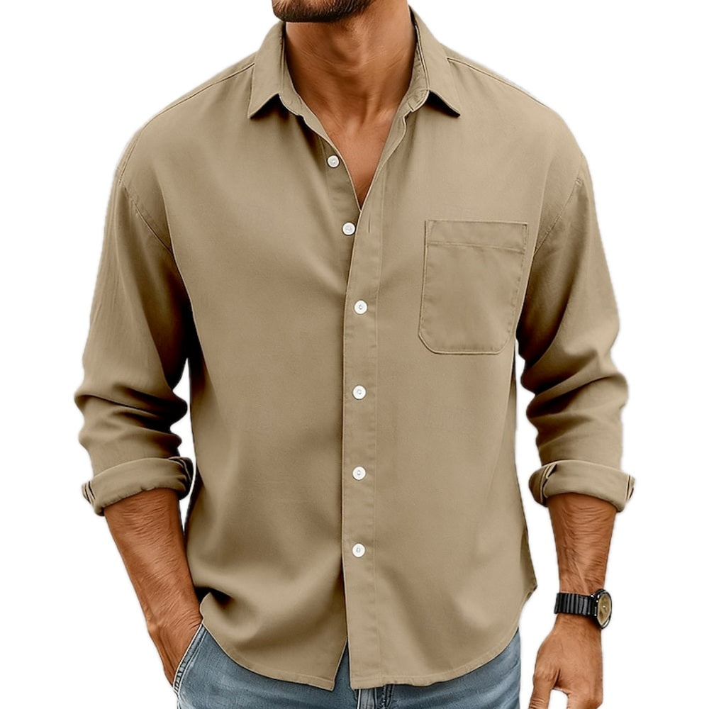 Reid Nolan Pocket Shirt - Khaki - view 1