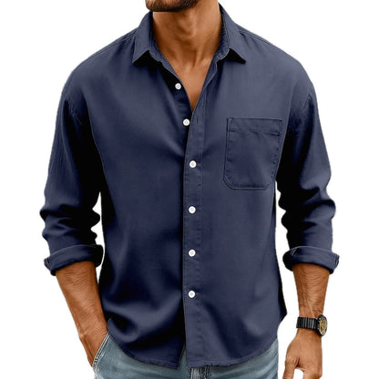 Reid Nolan Pocket Shirt - Navy - view 1