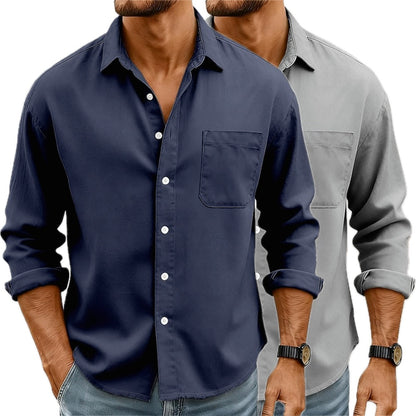 Reid Nolan Pocket Shirt - Navy - view 2