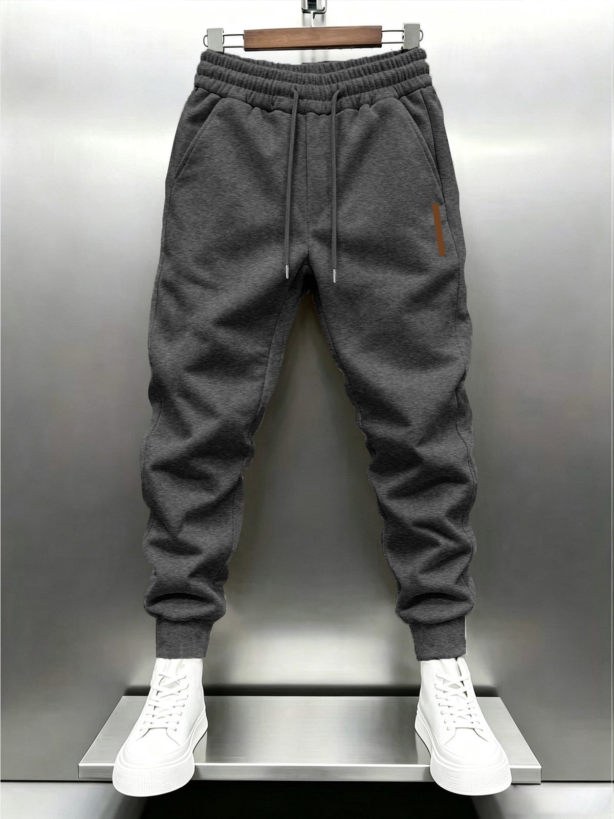 Ronan Ellis Drawstring Joggers - Dark Gray - view 1