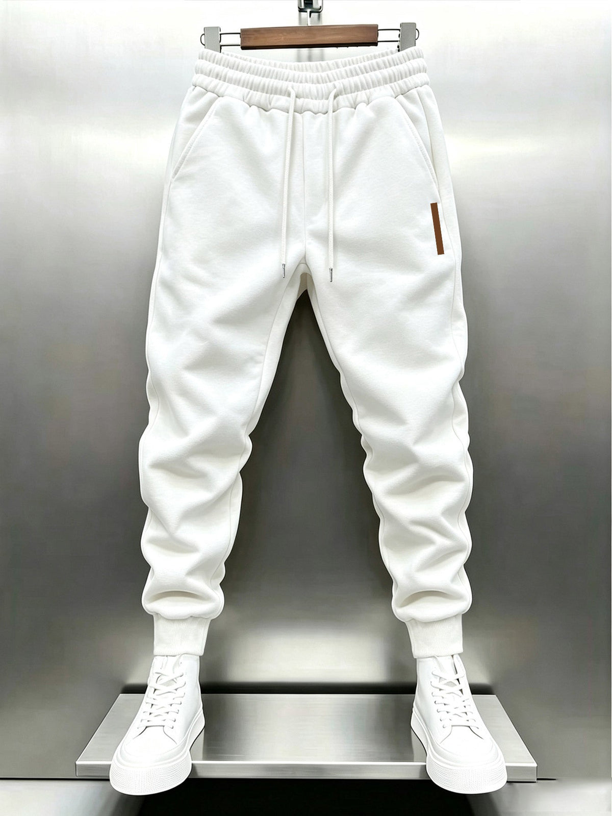 Ronan Ellis Drawstring Joggers - White - view 1