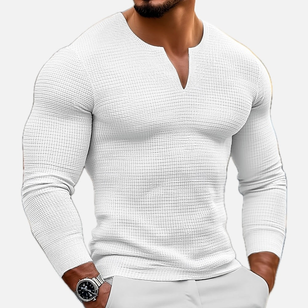 Ronan Foster V-Neck Tee - White - view 1