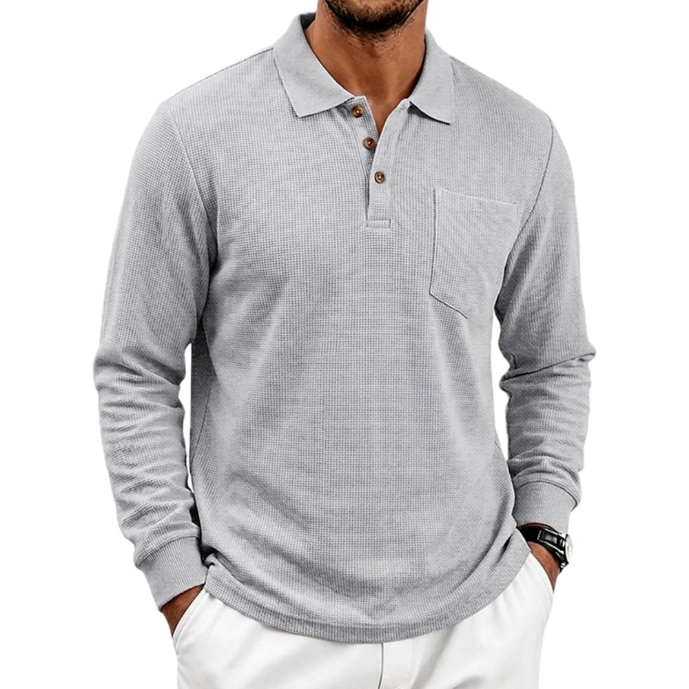 Ronan Hale Pocket Polo - Grey - view 1