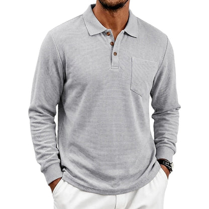Ronan Hale Pocket Polo - Grey - view 1