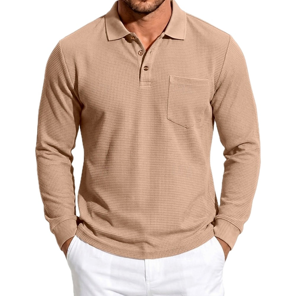 Ronan Hale Pocket Polo - Khaki - view 1