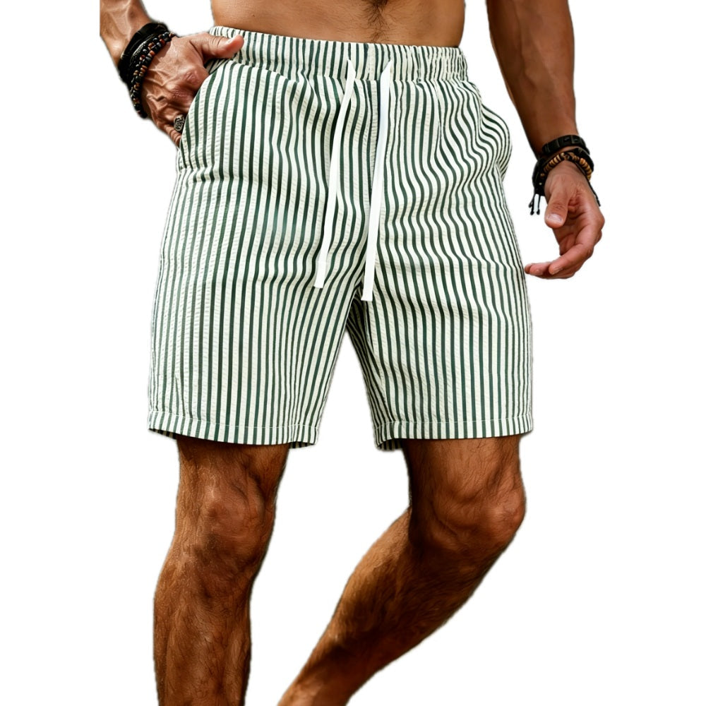 Ronan Hale Striped Shorts - Green - view 1