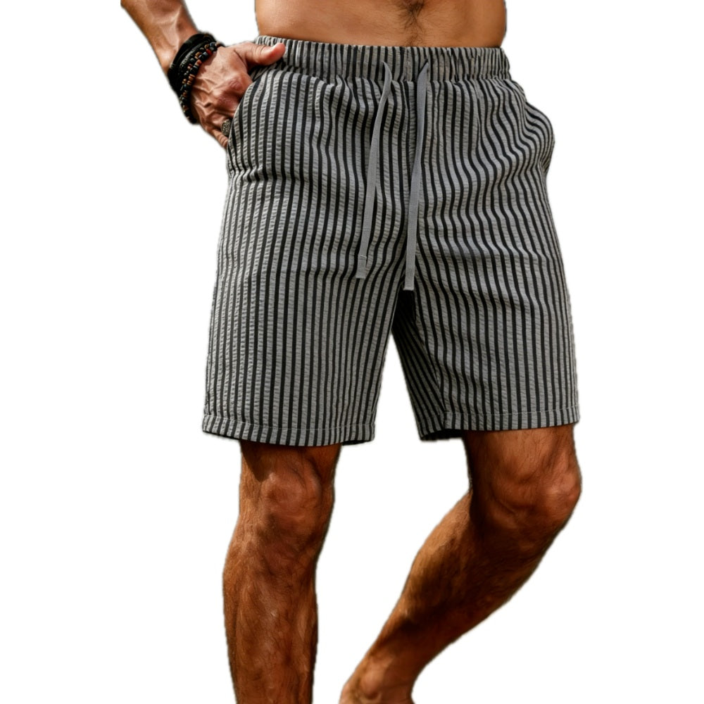 Ronan Hale Striped Shorts - Grey - view 1