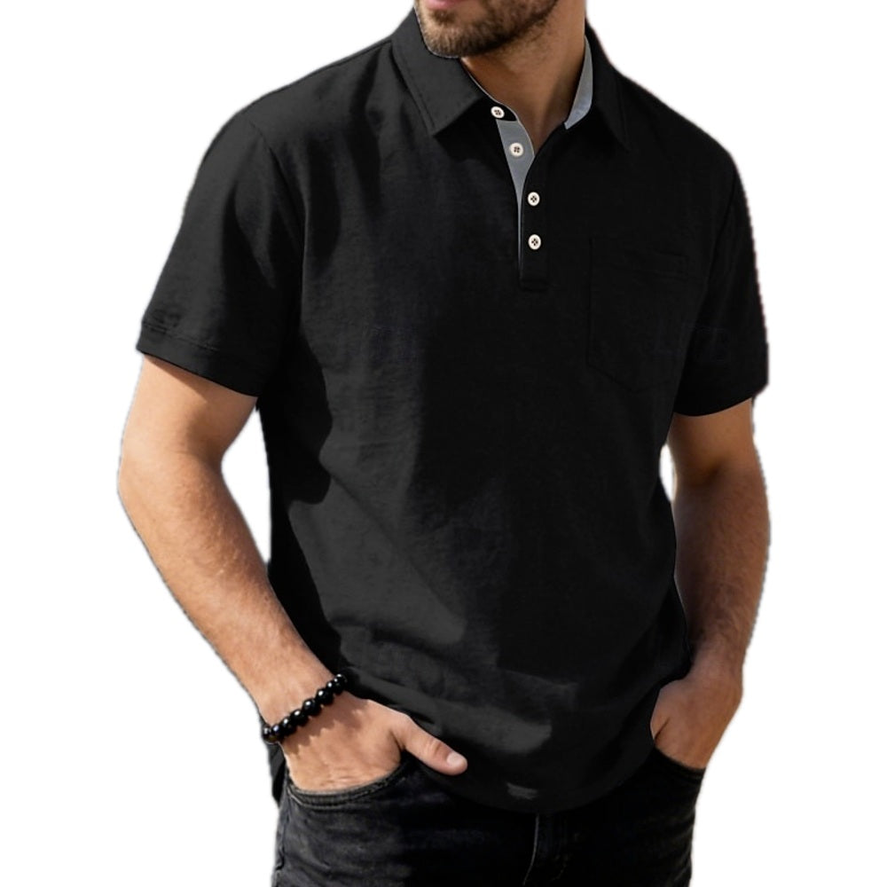 Ronan Mercer Breathable Polo - Black - view 1