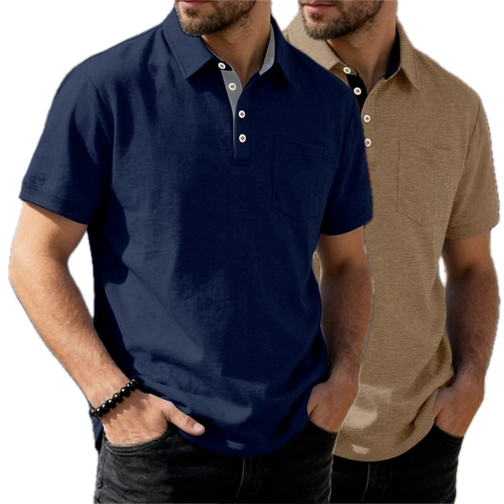Ronan Mercer Breathable Polo - Navy - view 2