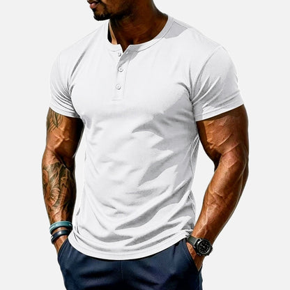 Ronan Vale Quick-Dry Henley - White - view 1