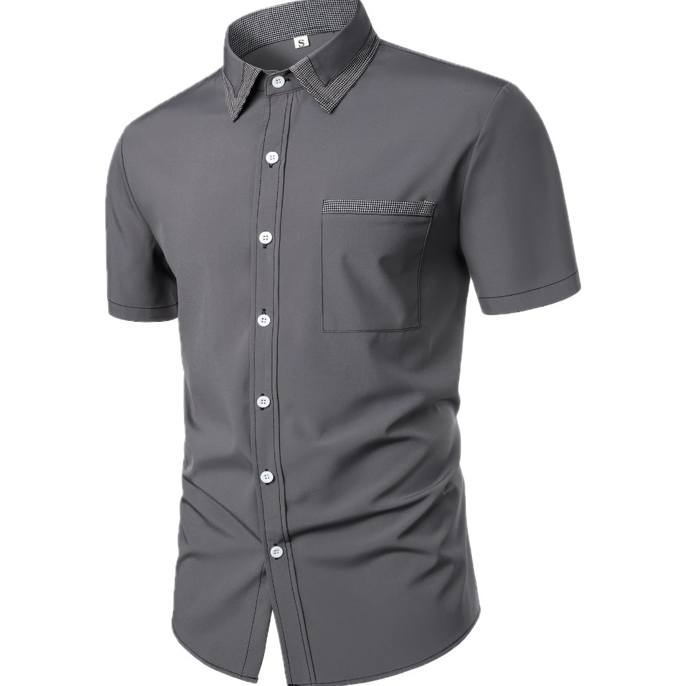 Sawyer Blake Collared Shirt - Grey - view 1