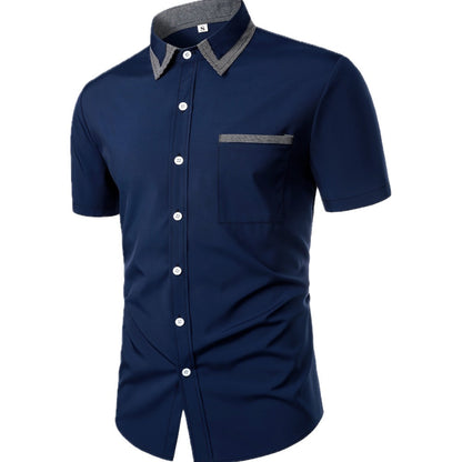 Sawyer Blake Collared Shirt - Navy - view 1
