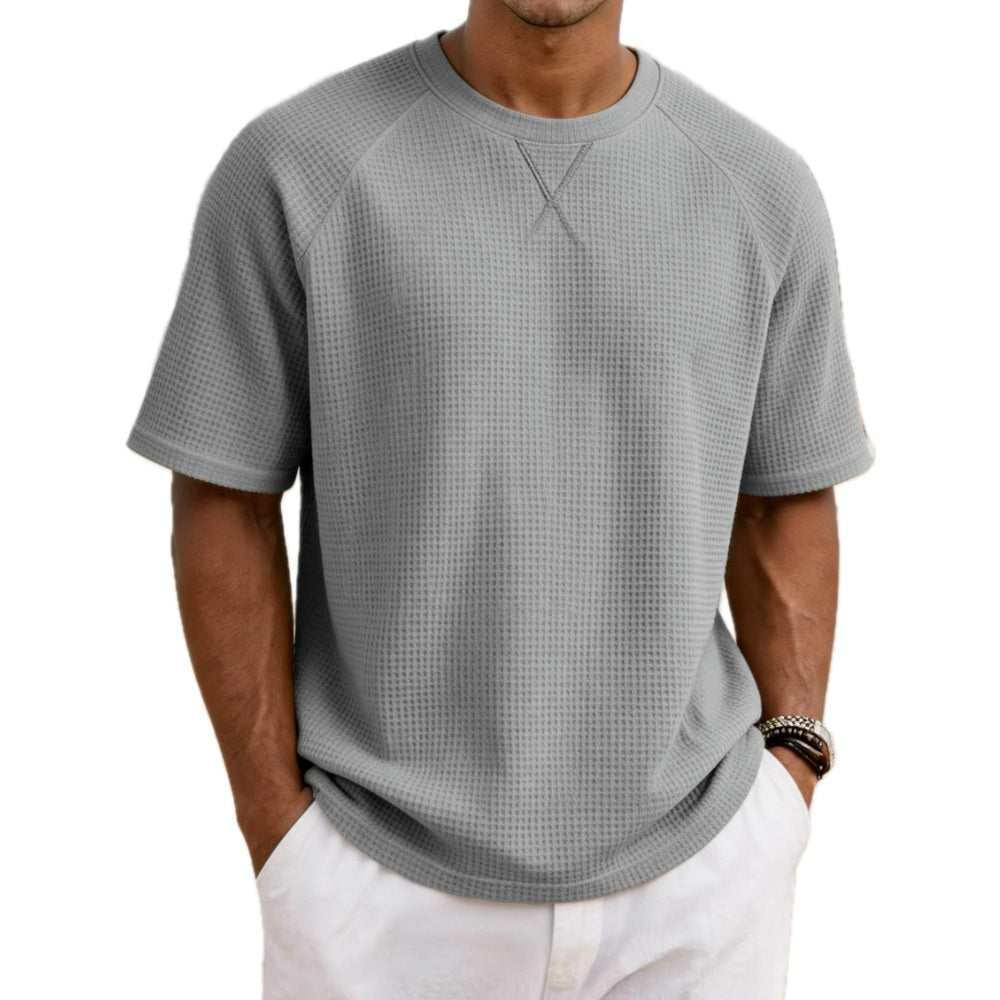 Sawyer Lane Waffle Tee - Grey - view 1