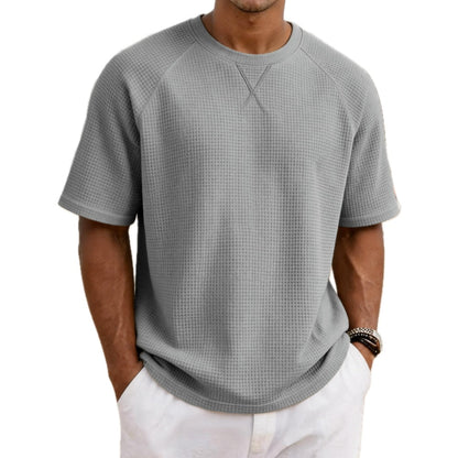 Sawyer Lane Waffle Tee - Grey - view 1