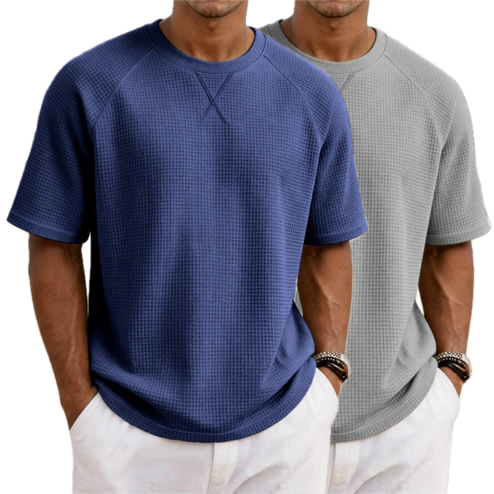 Sawyer Lane Waffle Tee - Navy - view 2
