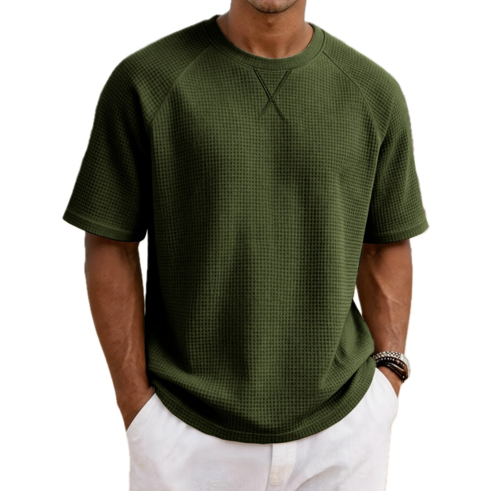 Sawyer Lane Waffle Tee - Olive - view 1