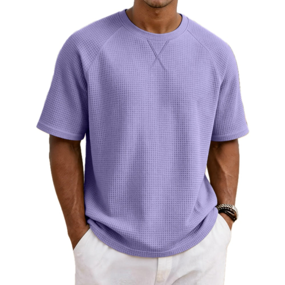 Sawyer Lane Waffle Tee - Purple - view 1