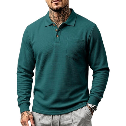 Silas Cross Pocket Polo - Green - view 1
