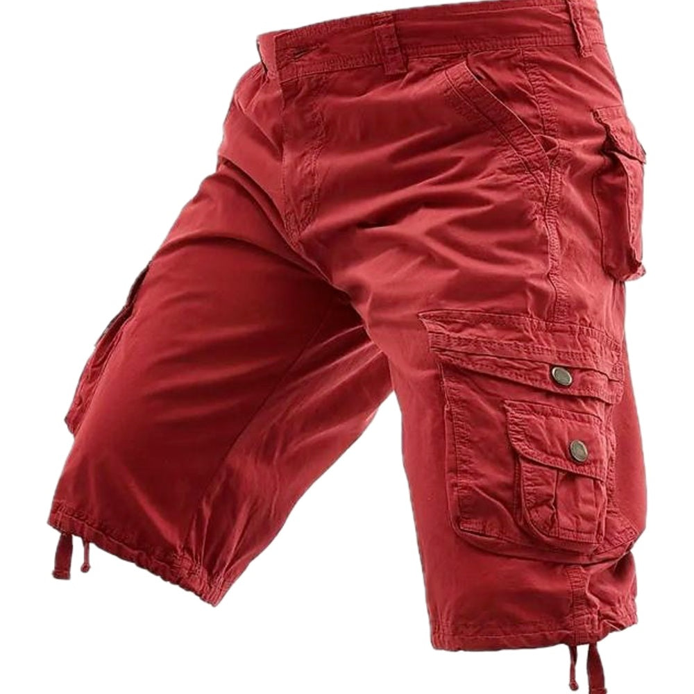 Silas Dean Tactical Shorts - Burgundy - view 1