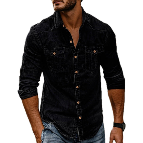 Silas Mercer Button-Up Shirt - Black - view 1