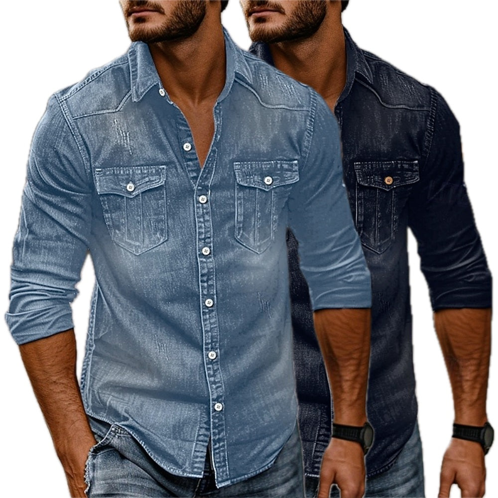 Silas Mercer Button-Up Shirt - Blue - view 2