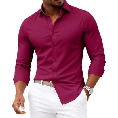 Silas Ward Dress Shirt - Burgundy - view 1