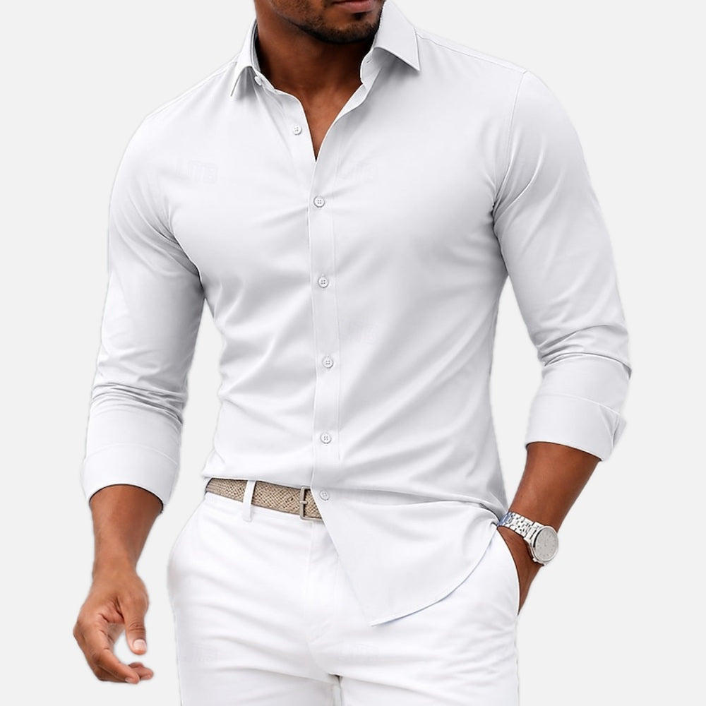 Silas Ward Dress Shirt - White - view 1