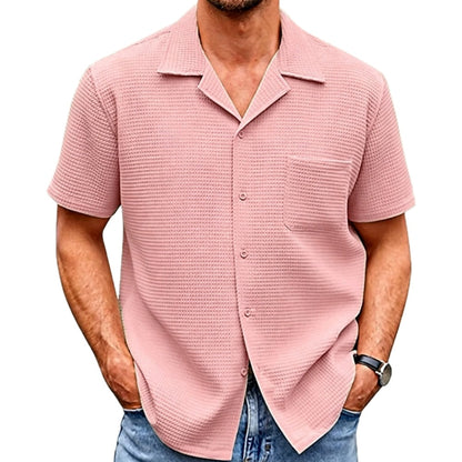 Soren Pike Waffle Shirt - Pink - view 1