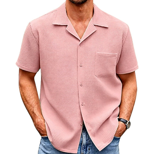 Soren Pike Waffle Shirt - Pink - view 1