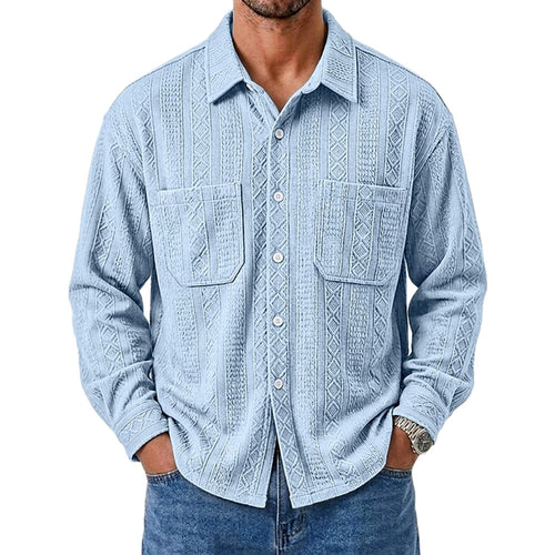 Sterling West Jacquard Shirt - Blue - view 1