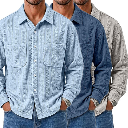 Sterling West Jacquard Shirt - Blue - view 2