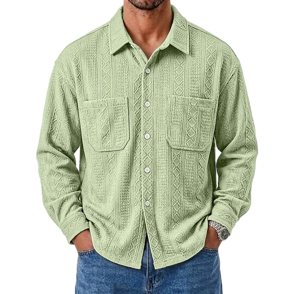 Sterling West Jacquard Shirt - Green - view 1