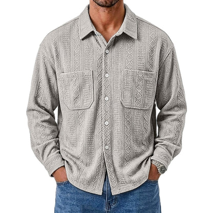 Sterling West Jacquard Shirt - Grey - view 1