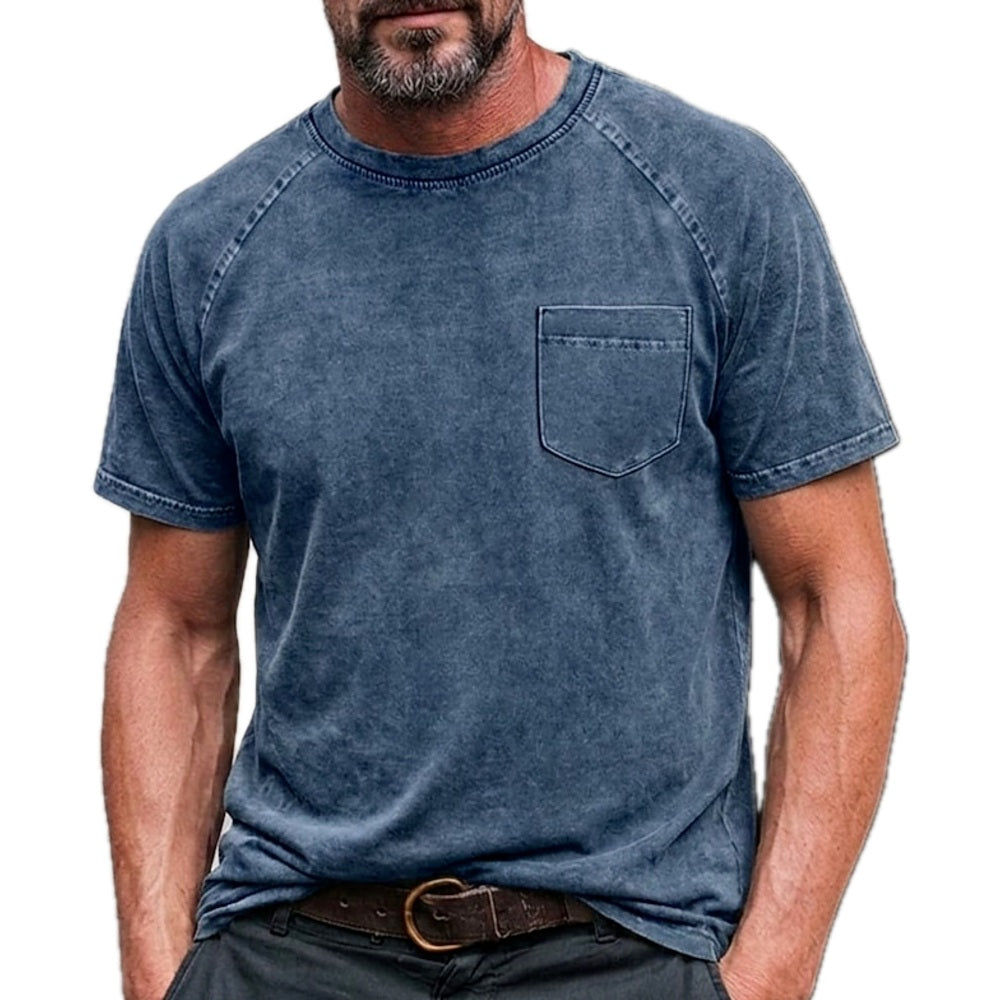 Tavian Reed Washed Tee - Navy - view 1