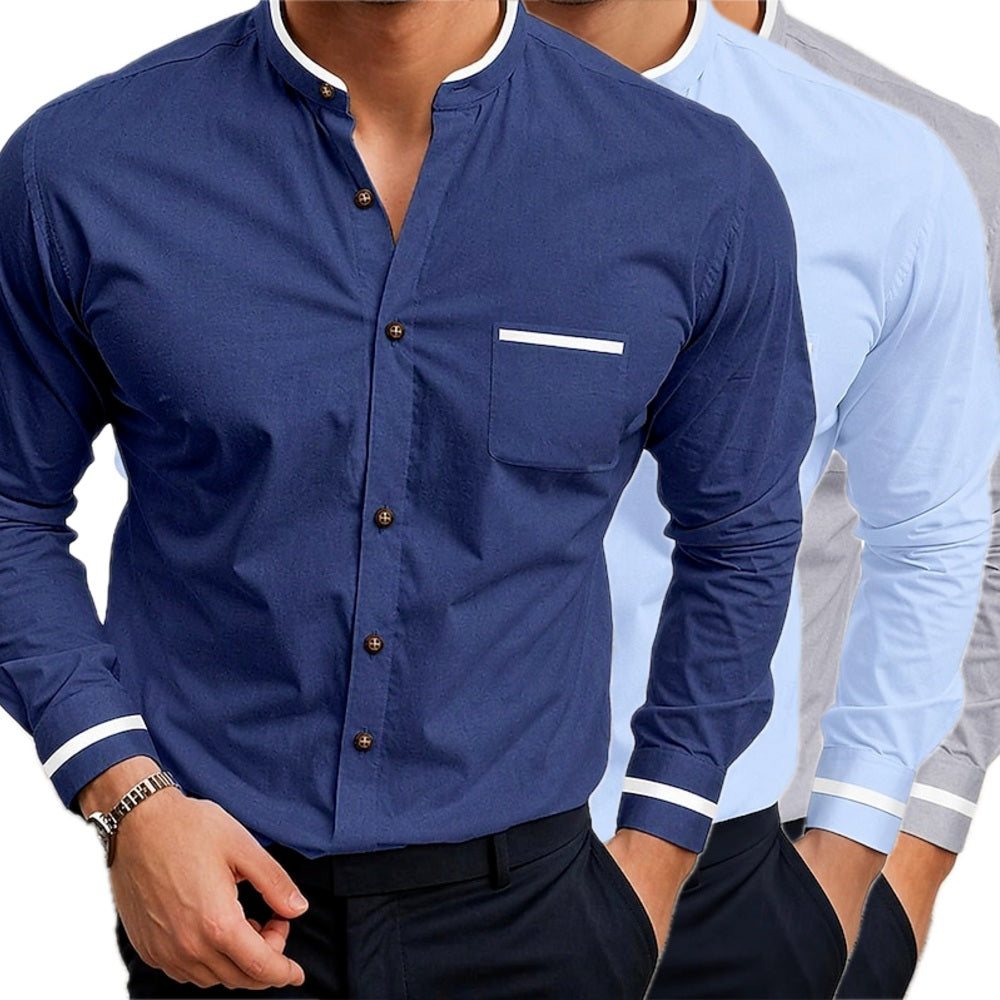 Theron Louis Grant Shirt - Navy - view 2