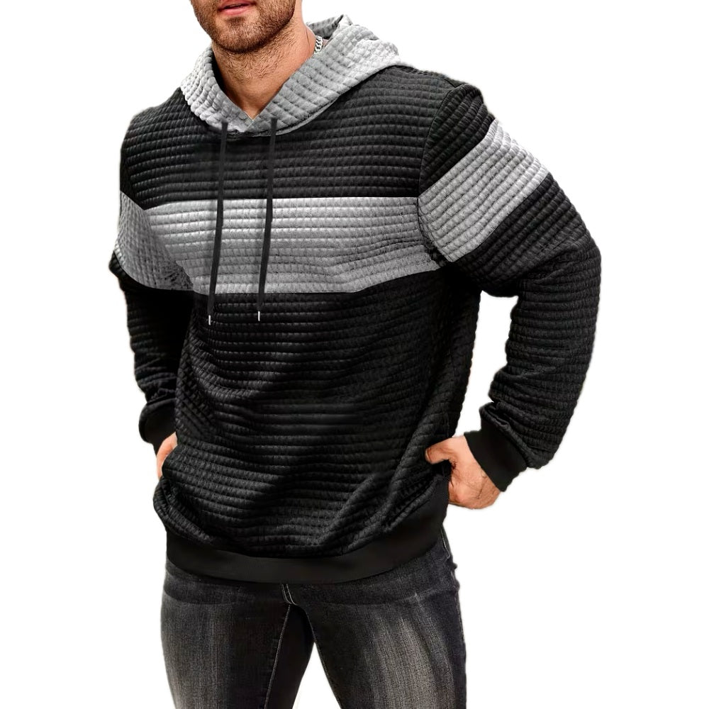 Tobias Dean Colorblock Sweater - Light Grey - view 1