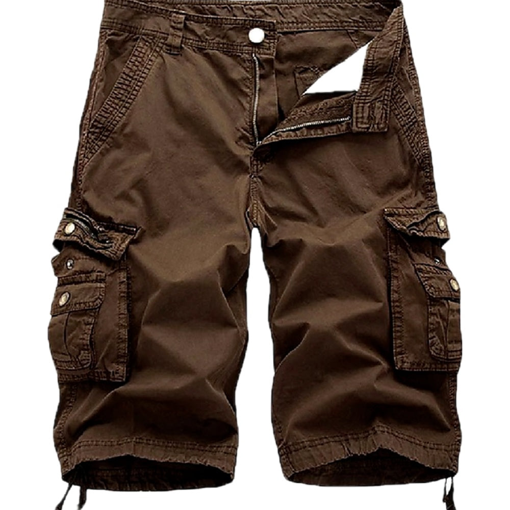 Tobias Mercer Cargo Shorts - Brown - view 1