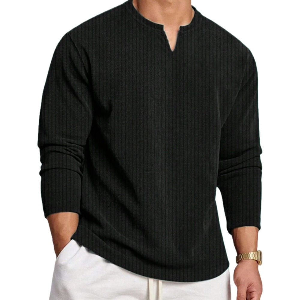 Tobias Vance Textured Polo - Black - view 1